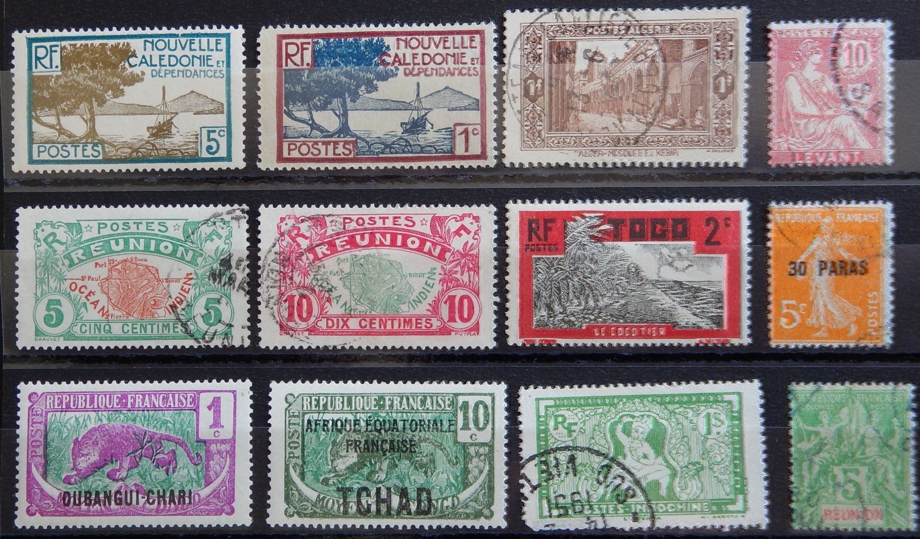 Tutti i francobolli: Frankreich Kolonien Lot VII – Usato da Zürich venduto da Muehlekauf
