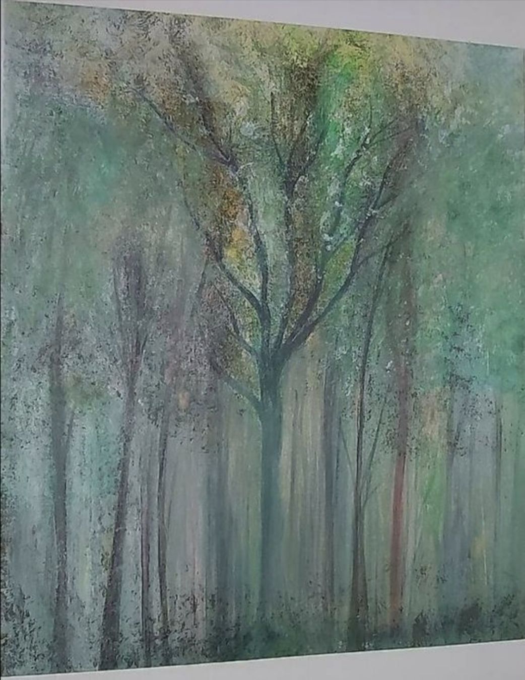 Dipinti: Gemälde "Wald" Herbstfarben,handmade, 46×55 – Nuovo (secondo la descrizione) da Riehen venduto da Steinbock1970 2