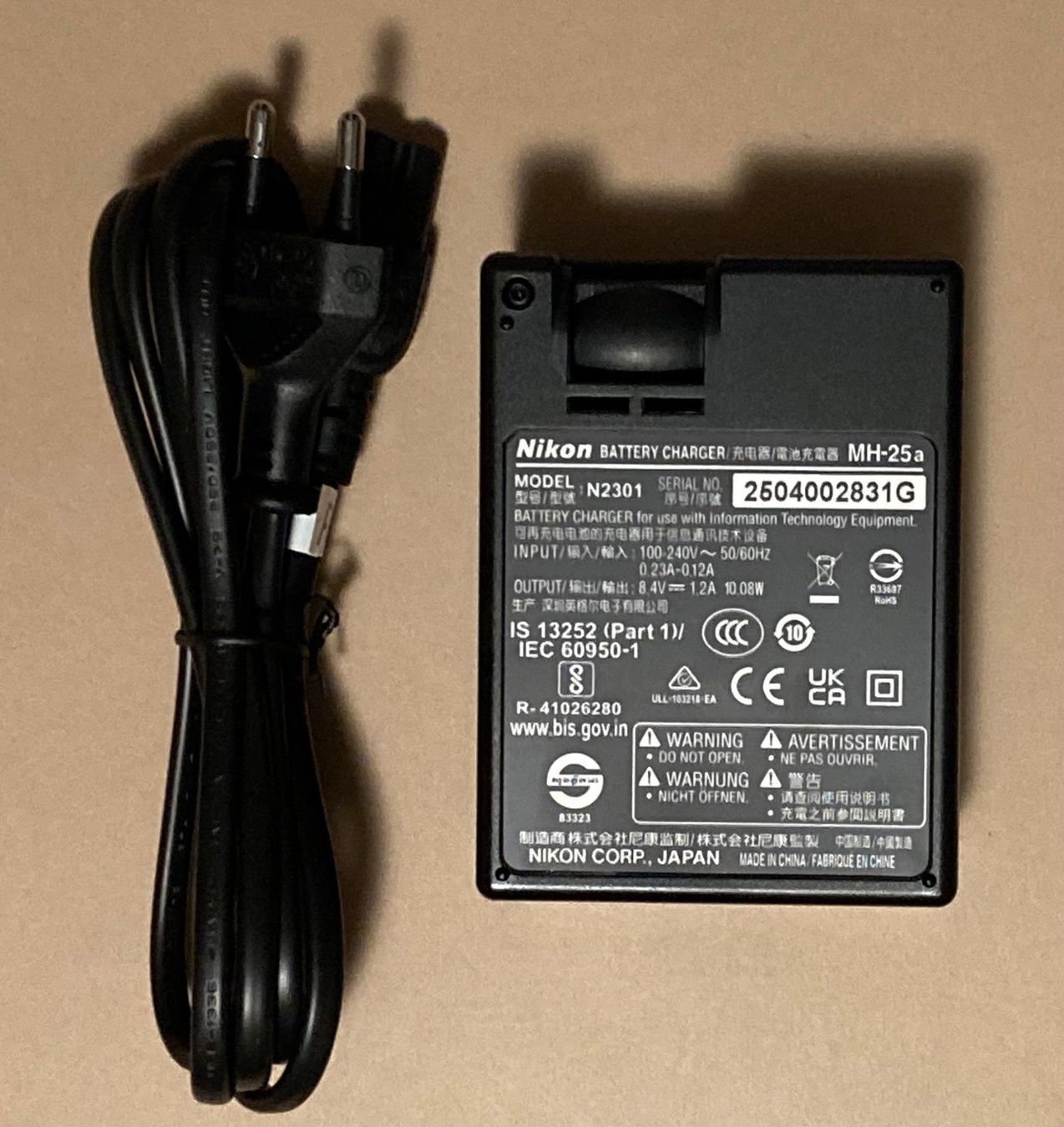 Nikon Akkus & Batterien: Nikon Battery Charger MH-25a – Neu (gemäss Beschreibung) aus Ebmatingen von salt02 1