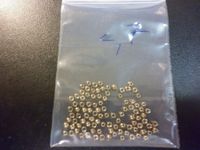 100 perles tungstène vieil or  2,70 mm