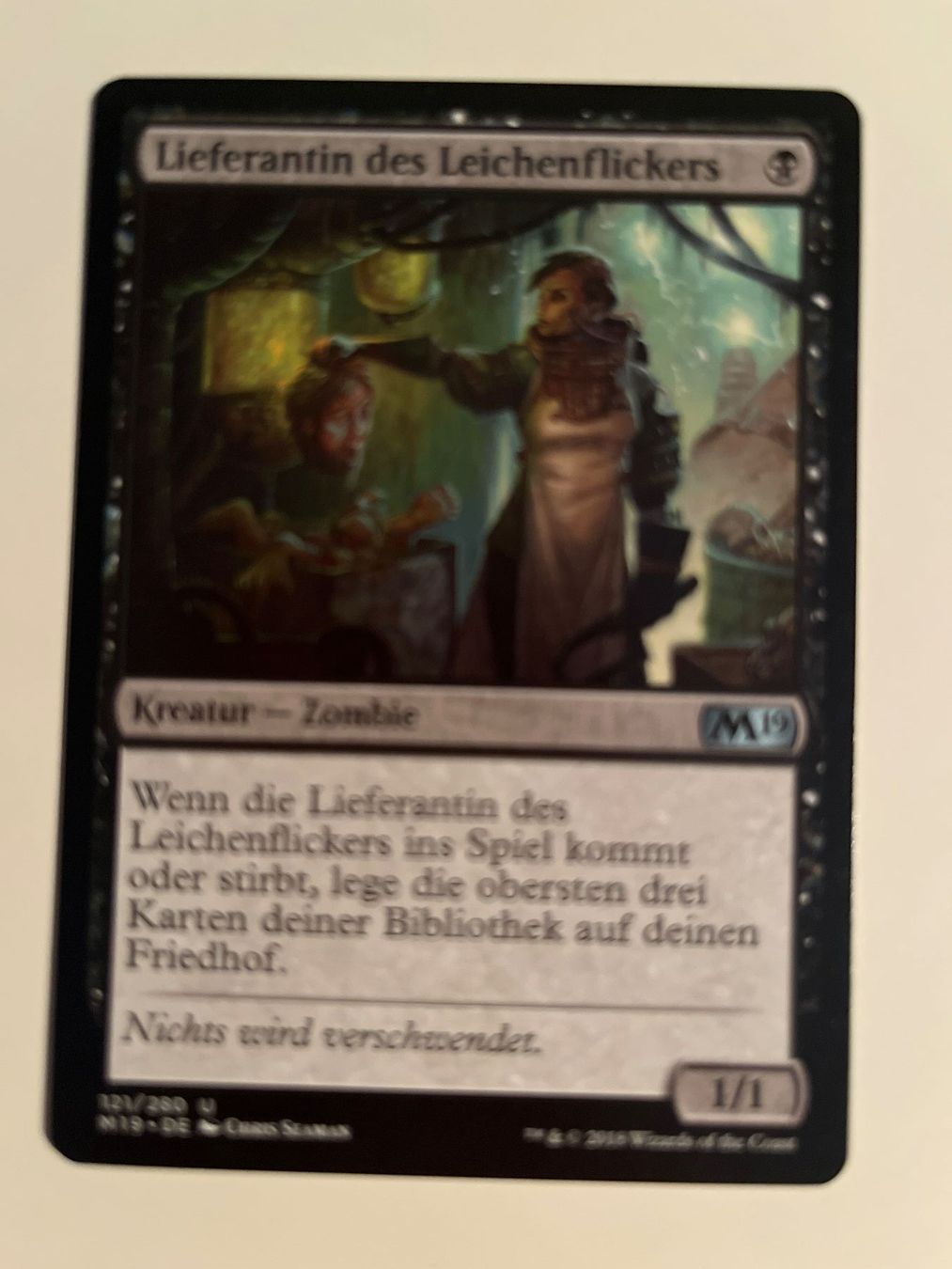 Magic The Gathering Carte collezionabili: 1 x Lieferantin des Leichenflickers - Magic: The Gathering – Usato da Kriens venduto da Shadi1980