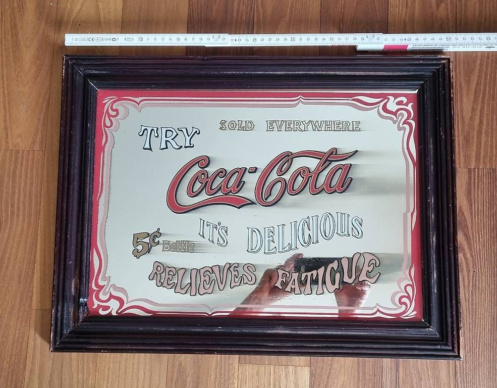 Spiegel: Spiegel Glas Bild Coca Cola – Gebraucht aus Wil SG von Hol 1