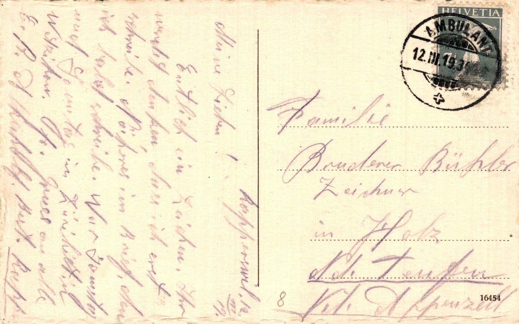 Cartoline postali: Rapperswil. Rathausplatz – Usato da Bronschhofen venduto da Astore 1