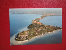 AK Italien Lago di Garda Flugaufnahme Gardasee