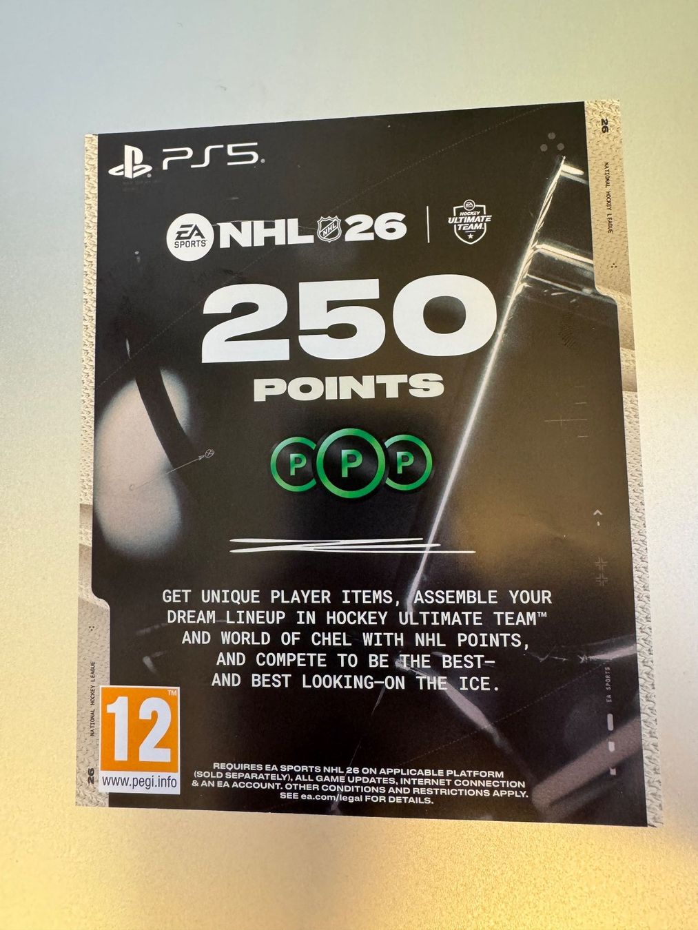 Giochi: Carte code 2000 points NHL (8x 250 points) NHL 26 PS5 – Nuovo (secondo la descrizione) da Biel/Bienne venduto da Bluebetta