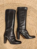 Elegante Minelli Stiefel aus Leder, schwarz, Gr. 39