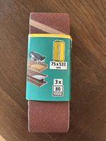 NEU Wolkraft Gewebe-Schleifbänder 75x533mm K80 3x