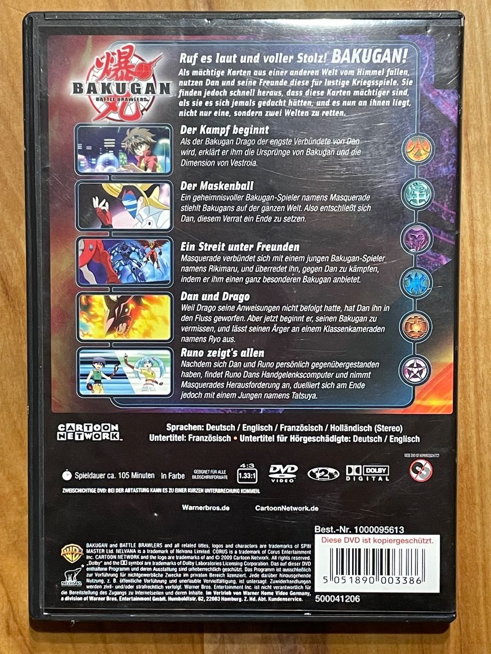 Tutti i DVDs: DVD Bakugan Staffel 1 – Usato da Eglisau venduto da felix_ch 1
