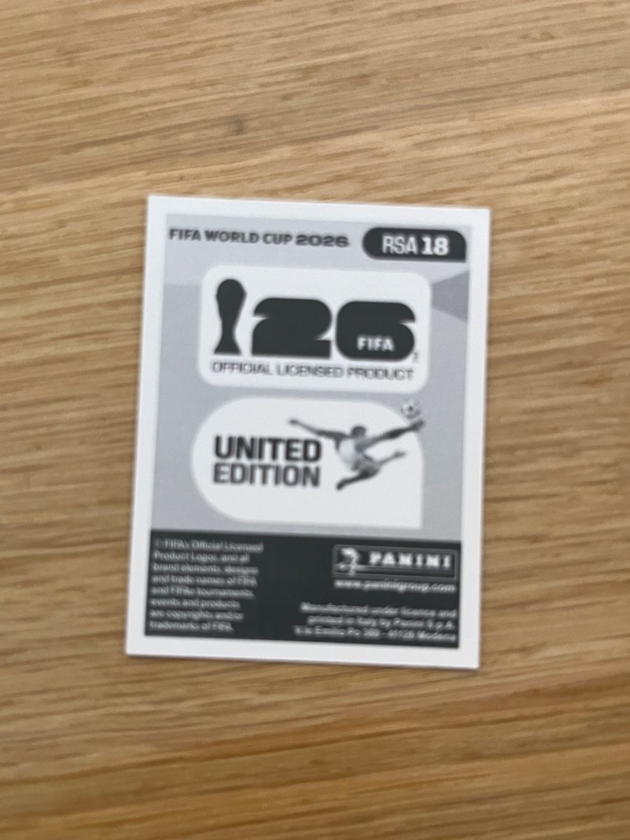 Panini Cartes à collectionner: FIFA World Cup 2026 Panini Sticker RSA 6 – Neuf (Voir description) à Au ZH par Paninifieber26 4