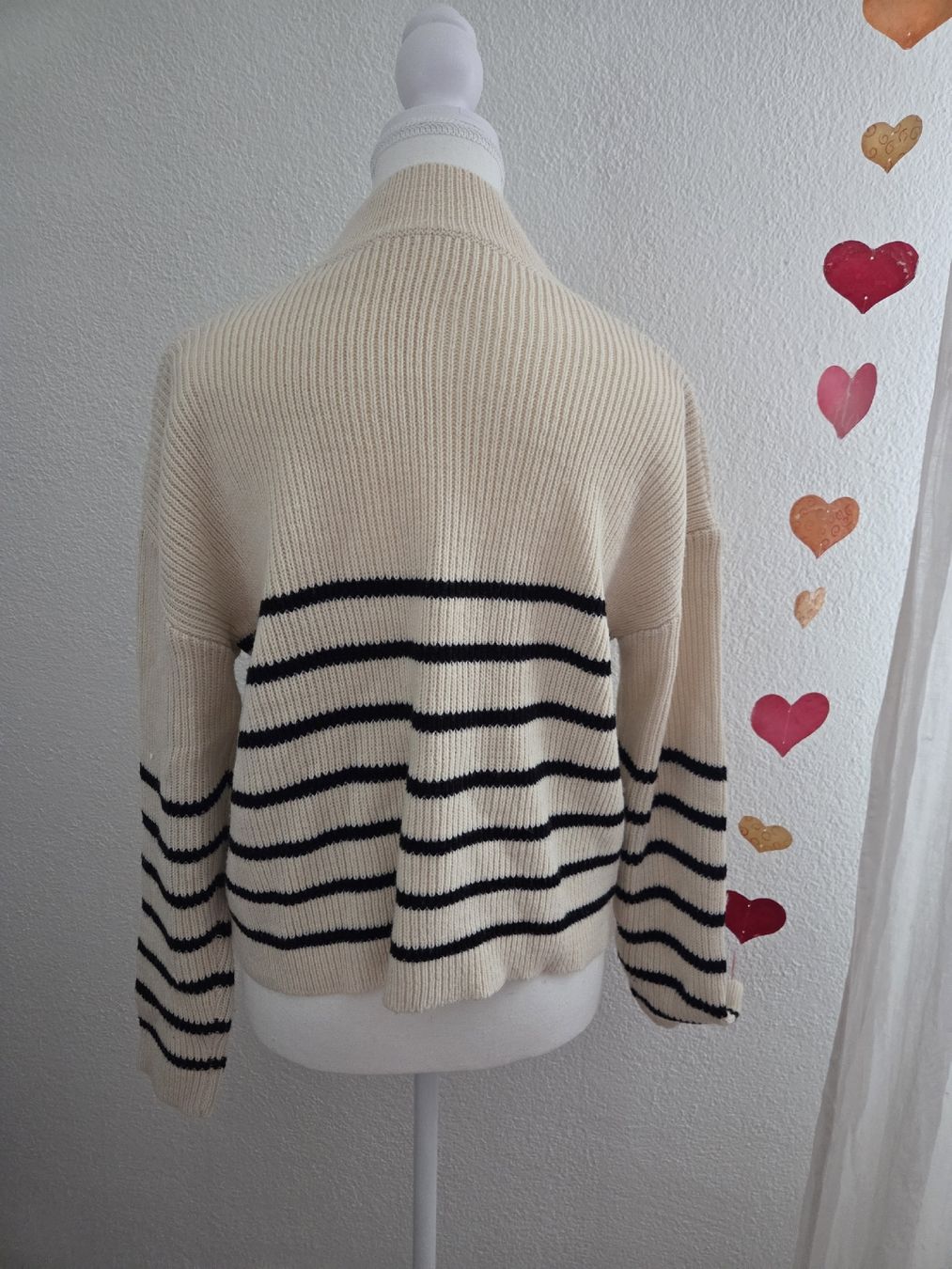 Pullover & Sweatshirts: Damen Pullover gestreift Grösse S mit Reissverschluss – Neu (gemäss Beschreibung) aus Hittnau von SirKahn 2