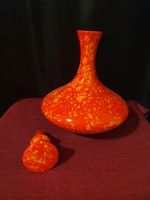 Herta Vintage Keramik-Karaffe Orange 70er Jahre