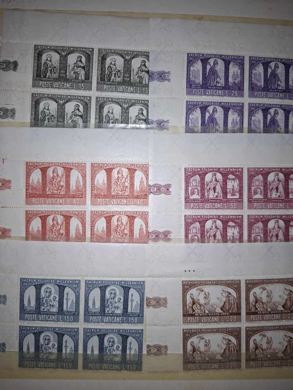 Alle Briefmarken: 4er Blocks Vaticane  – Gebraucht aus Balgach von SIMEON27 1