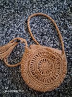 Tasche gehäkelt braun Sommer neuwertig