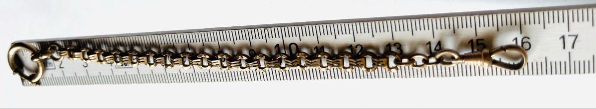 Sonstiges Uhren Zubehör: Antike Uhrenkette, 16 cm lang – Gebraucht aus Basel von TOMFAN 6