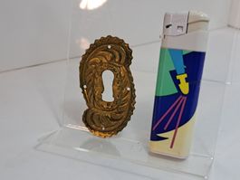 1 schöne antike Schlüssel Rosette, Messing (LOT312#MBS3)