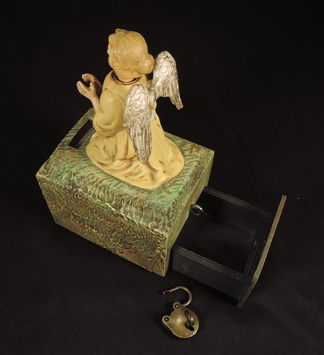 Statuette: Nickfigur, Spendenkasse, Engel Kollekte – Nuovo e nell'imballaggio originale da Duggingen venduto da doogbua 7