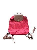 Sac à dos Longchamp rouge format moyen bon état