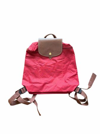 Sac à dos Longchamp rouge format moyen bon état