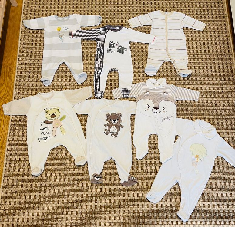7 Pyjamas bébé Taille 62 cm (Neuf (Voir description)) à Sion pour CHF ...