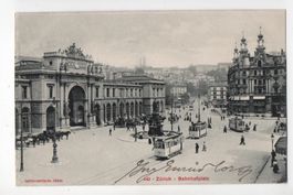 ZÜRICH Bahnhofplatz, Strassenbahn, Tram