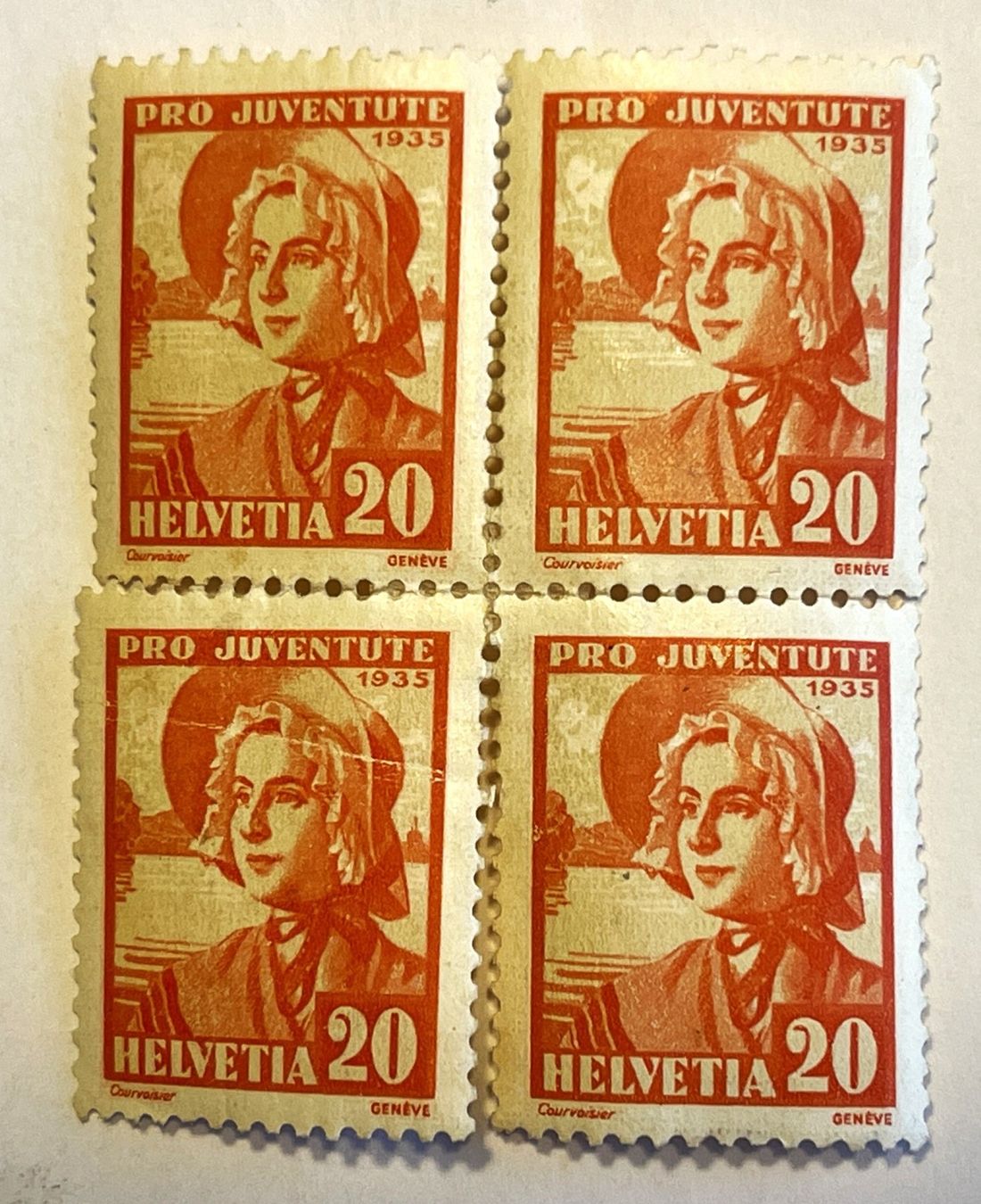 Tutti i francobolli: Pro Juventute 1935 - 4er Blocks – Nuovo (secondo la descrizione) da Oftringen venduto da vuc_frq6