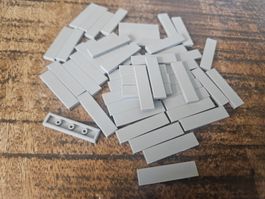 lego 2431 lot de 50 pièces Light Bluish Gray Tile 1 x 4