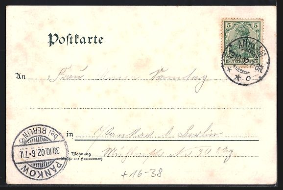 Cartoline postali: Anklam, Ortsansicht aus der Vogelschau – Usato da Berlin venduto da bartko-reher 1