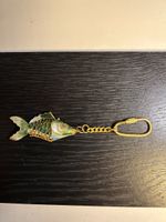 Gliederfisch Vintage Emaille Fisch Anhänger
