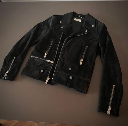 Saint Laurent YSL suede Jacket in Black Limited Edition