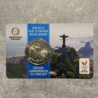 Belgien 2 Euro 2016, Olympische Spiele Rio, Coincard