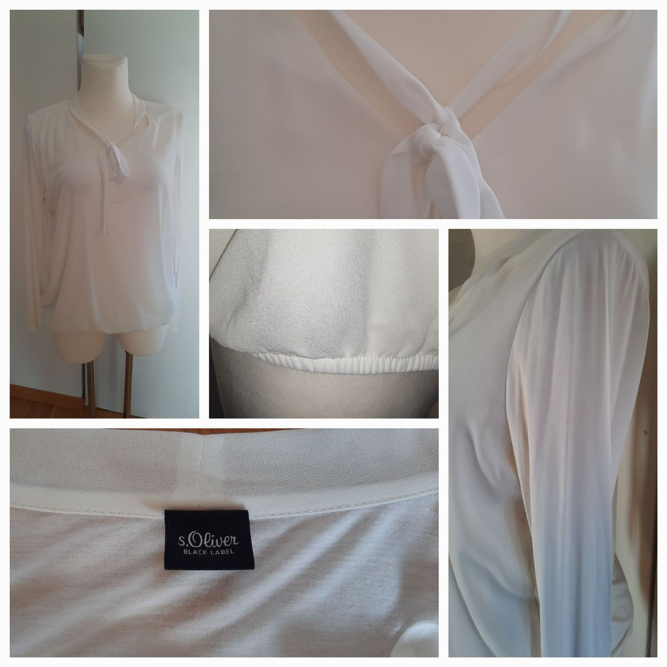 S.Oliver Camicette: ***S. OLIVER*** Blusenshirt weiss 44 – Usato da Wädenswil venduto da H2H_Secondhandshop