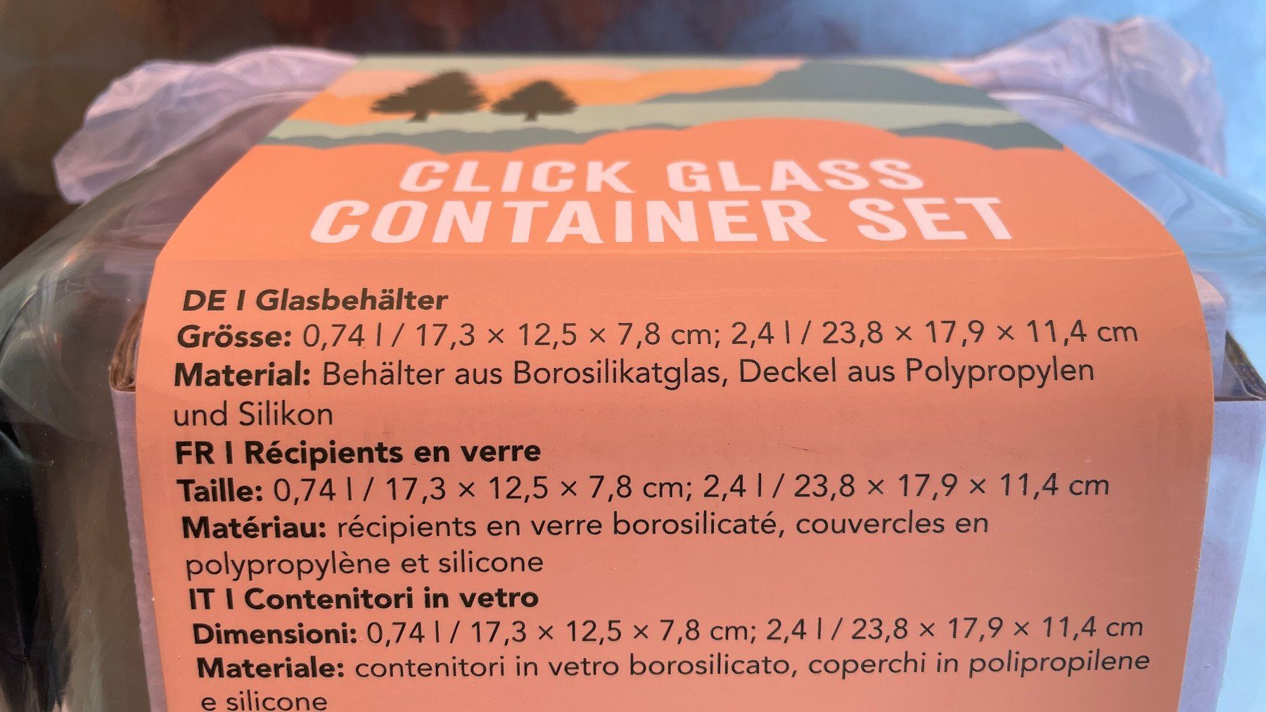 Bicchieri: Click Glass Container Set 740ml und 2400ml – Nuovo e nell'imballaggio originale da Glattfelden venduto da cybermaxx 2