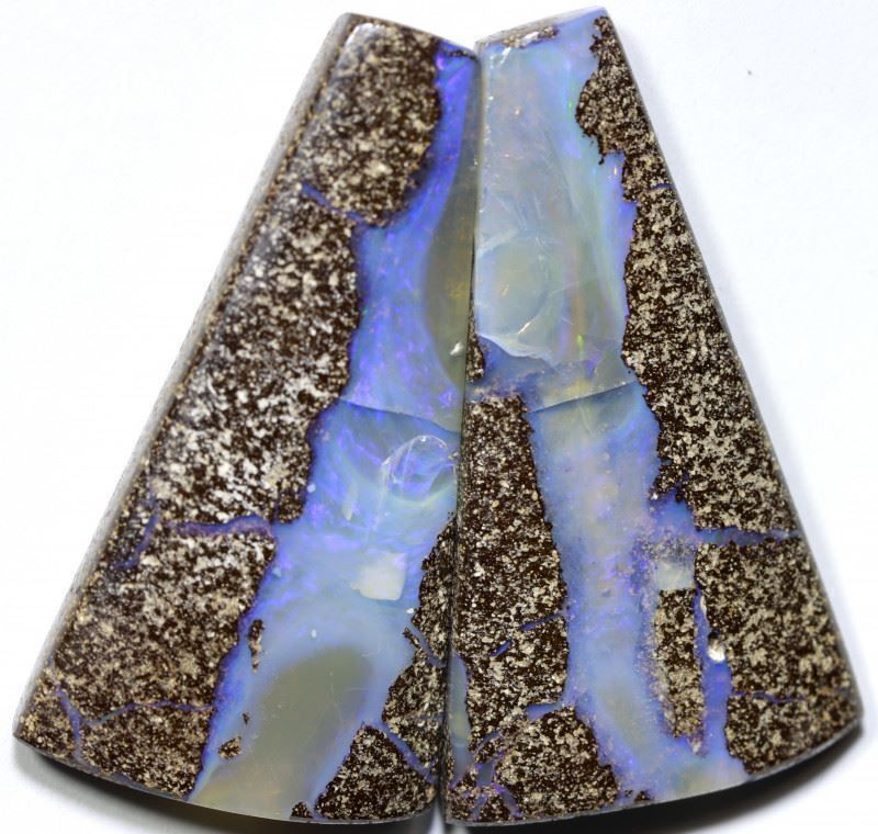 Pietre preziose: Australischer Boulder Opal Paar 55.00Cts – Nuovo (secondo la descrizione) da Bern venduto da Grindelwaldaus 1