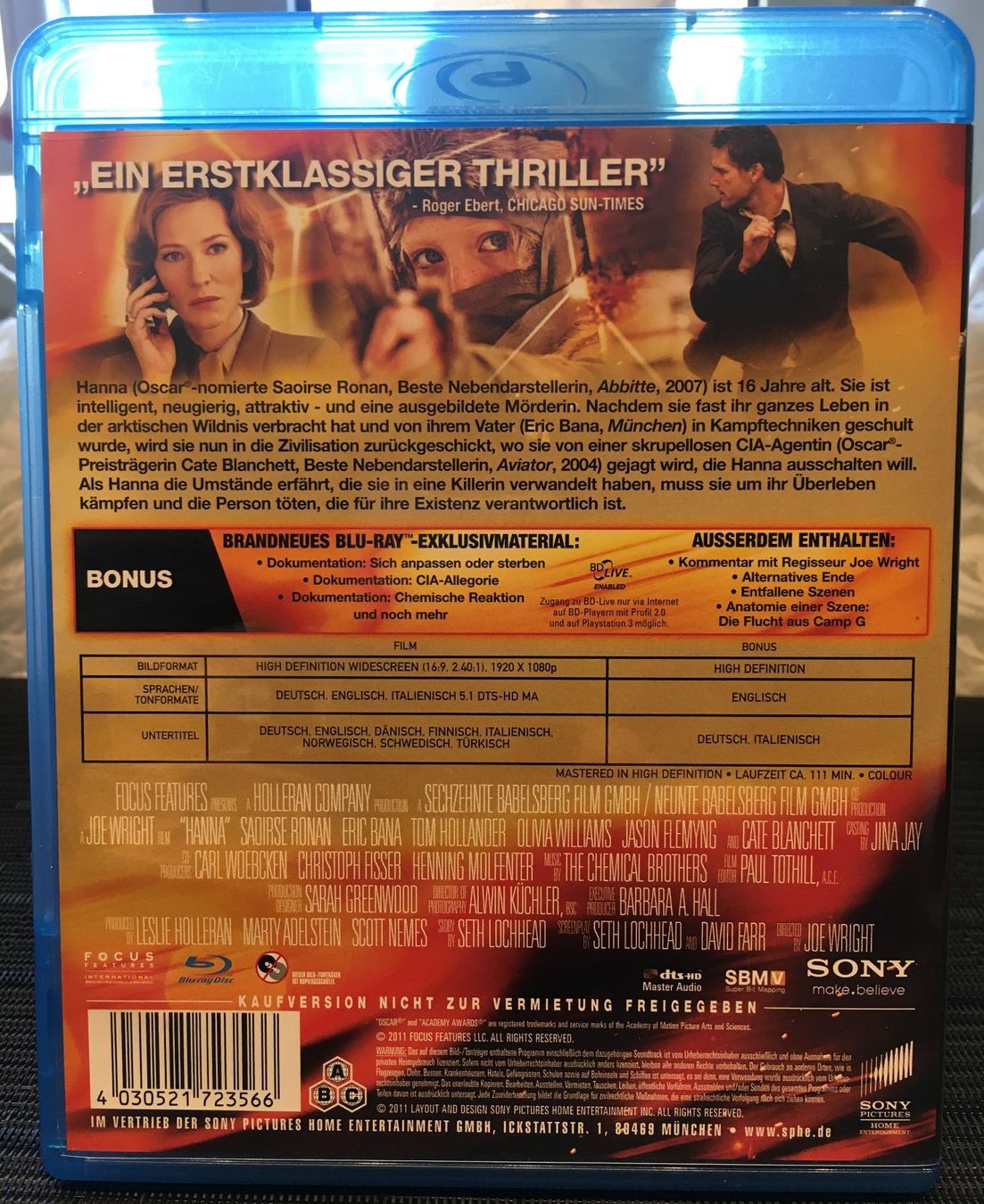 Alle DVDs: WER IST HANNA? Blu-ray Disc "Thriller" – Gebraucht aus Langnau am Albis von Rodland 1