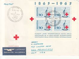 SBK W40 auf Flugbrief mit Sonderstempel S. 555