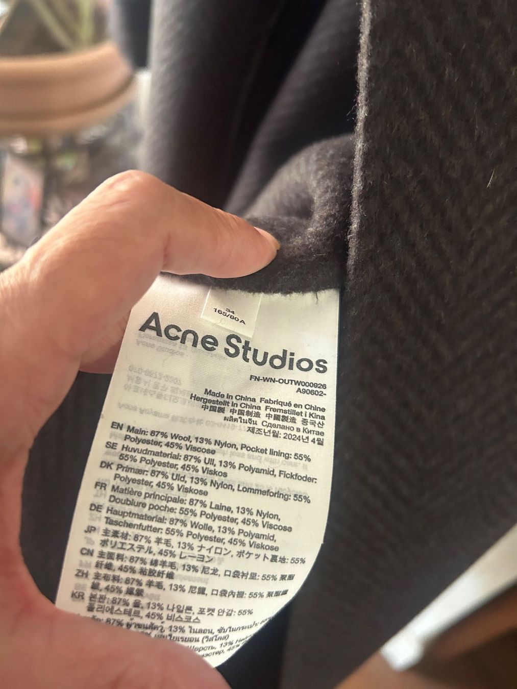 Acne Studios Manteaux: Acne Studios Mantel – Neuf (Voir description) à Brüttisellen par JJ010 2