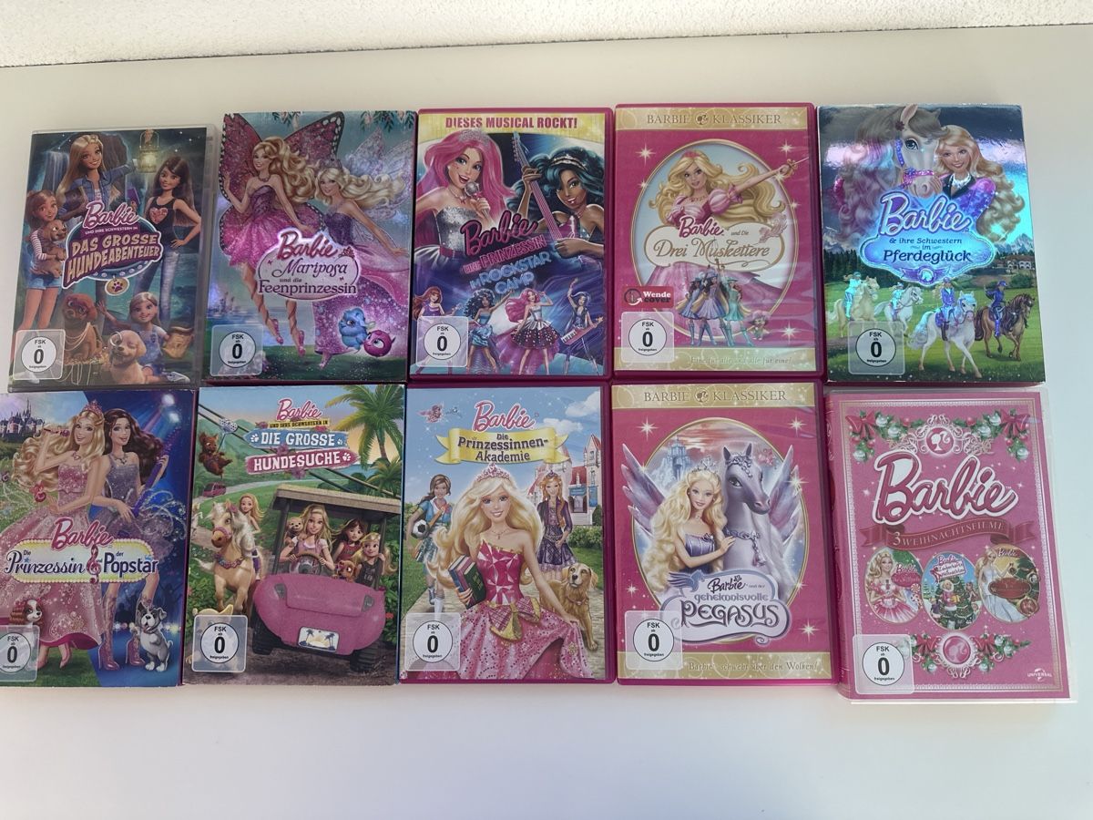Tous les DVDs: 10 Barbie DVD – Neuf (Voir description) à St. Gallen par Ursula66