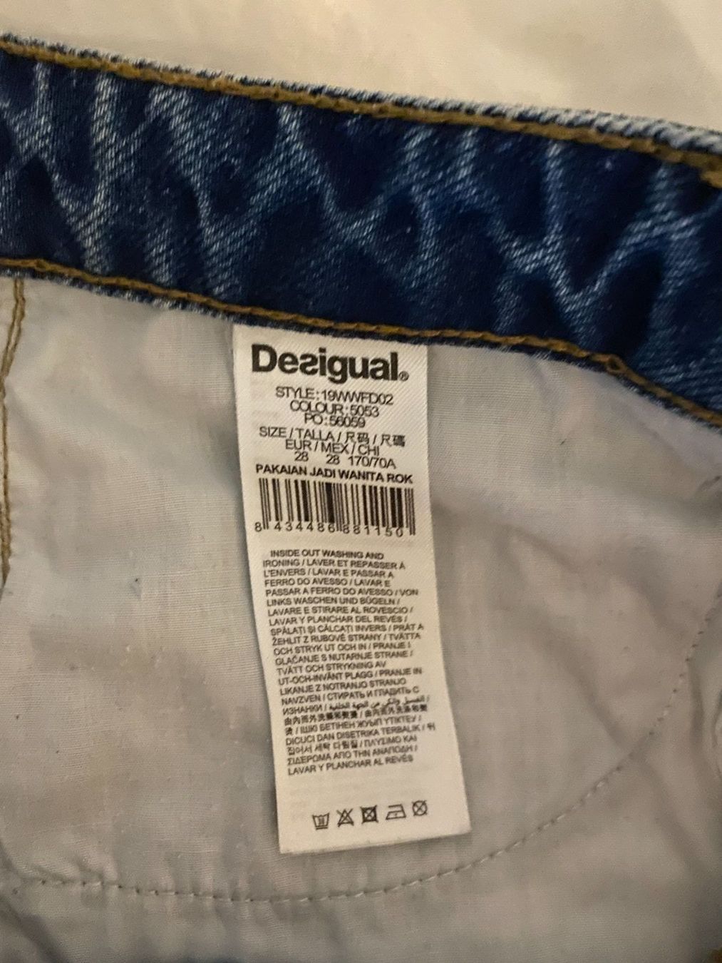 Desigual Gonne: Desigual Jean Rock Damen Grosse 28 – Usato da Duebendorf venduto da Alexandertreyer 1