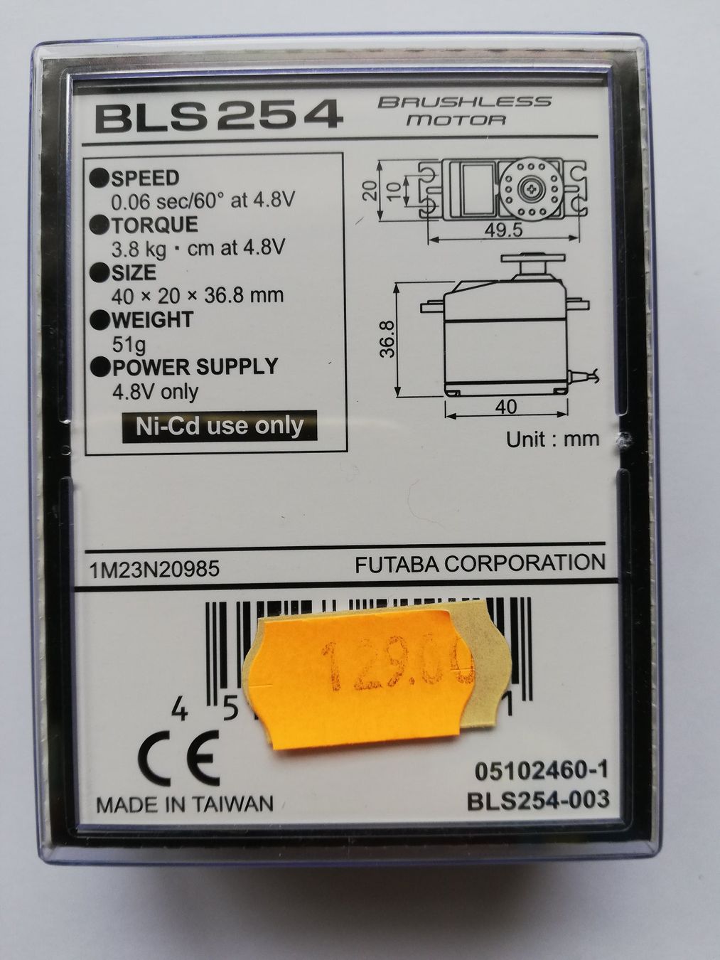Futaba Modellismo RC: Servo Futaba BLS 254 Digital Brushless – Nuovo e nell'imballaggio originale da Flüh venduto da AMS-Modellbau 1