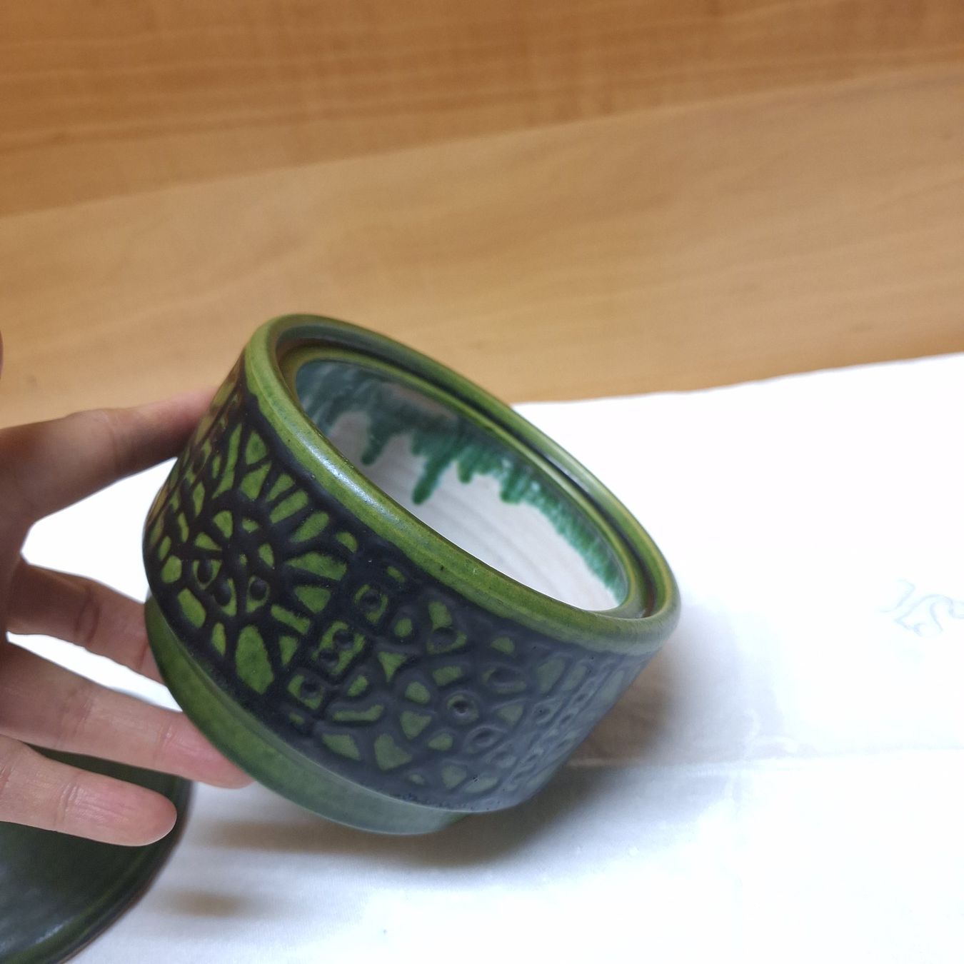 Sucriers: Hübsche Vintage Deckeldose, grün – D'occasion à Winterthur par Goldpipau 6