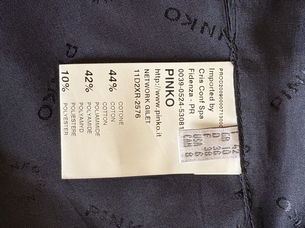 Pinko Gilet & Giacche senza maniche: Bellissimo gilet Pinko – Nuovo (secondo la descrizione) da Chiasso venduto da myt_k8rf 3