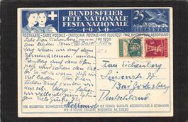 Bundesfeierkarte 1930 ,Flugpost Basel Köln  Nr.52 l ,25.8.30