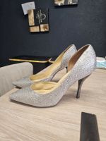 Jimmy Choo Pumps Silber Glitzer Gr. 37 Top Zustand!