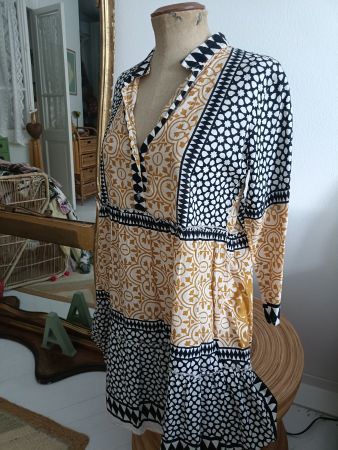 vestiti/kaftani Kleide Indian Cotton batick
