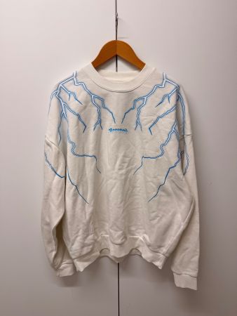 Sweatshirt Black Squad weiss mit Blitz-Print Grösse L