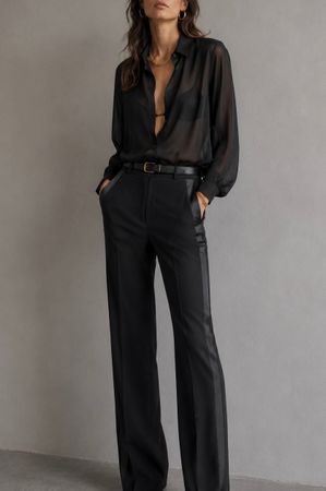 Saint Laurent Hose 100% Wolle – Gr. 38