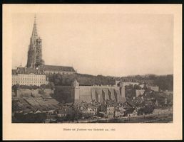 Riesen-AK Bern, Blick auf das Münster u