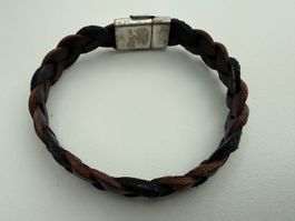 Massimo Dutti Leder Armband mit starkem Magnetverschluss
