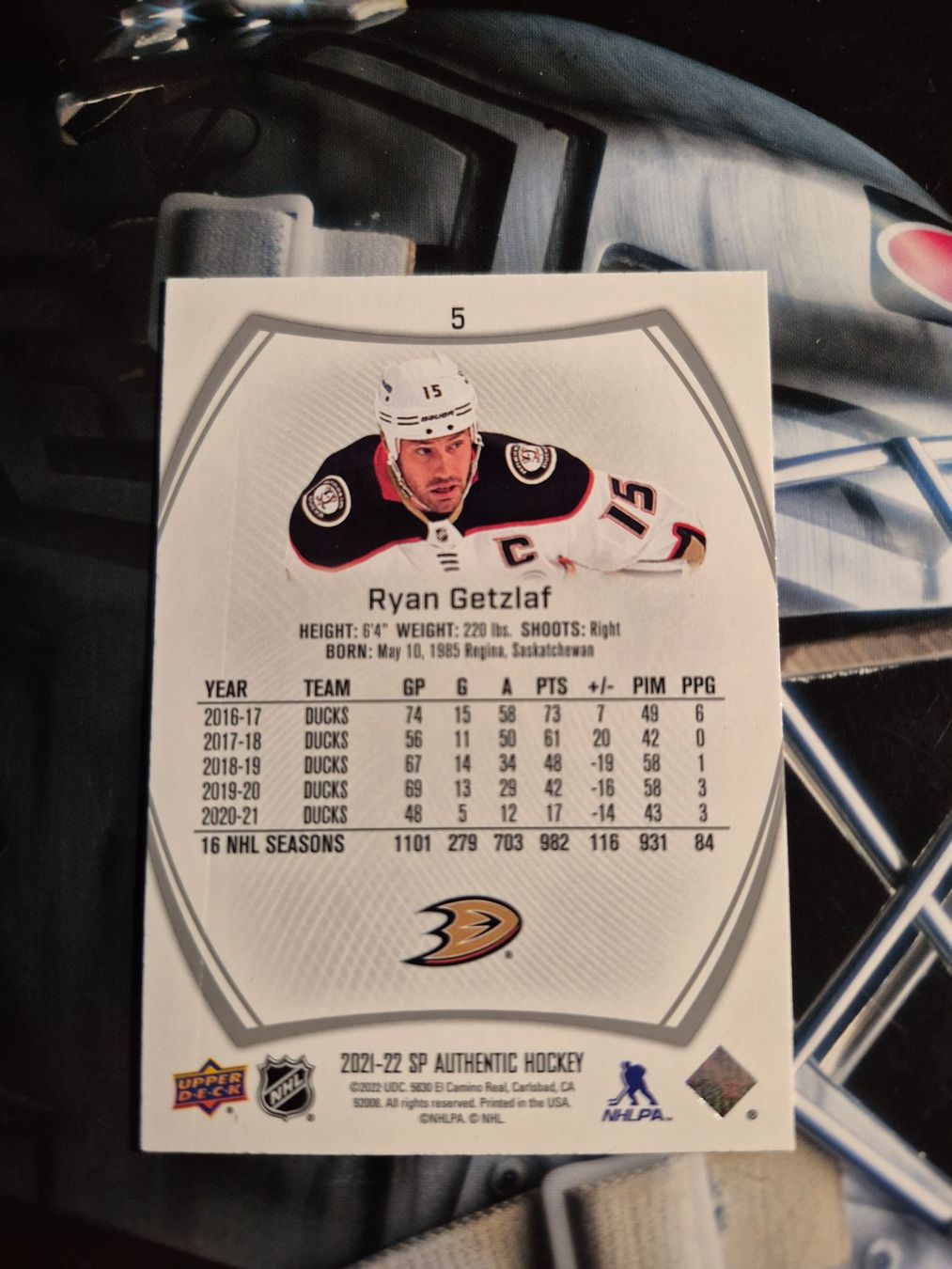 NHL Carte collezionabili: NHL Ryan Getzlaf Anaheim Ducks – Usato da Treiten venduto da Sauber73 1