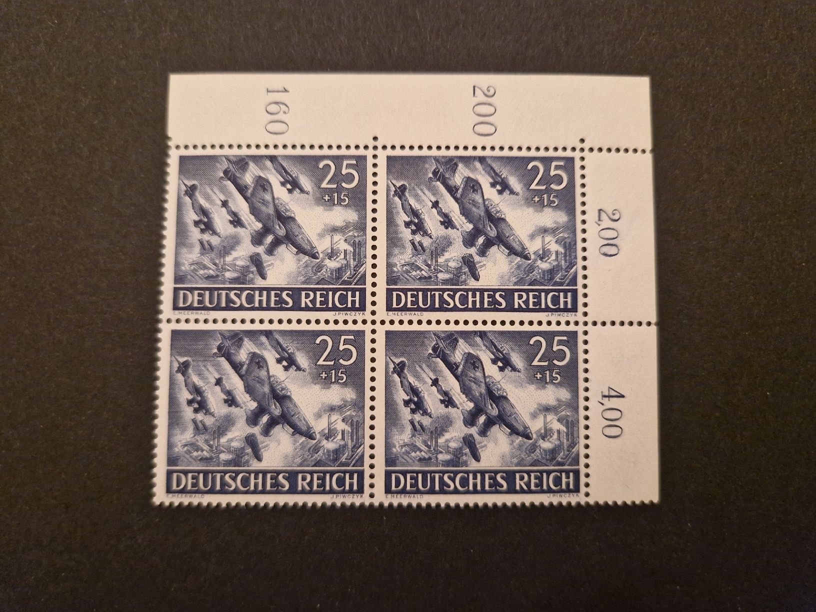 Tous les timbres: Deutsches Reich Viererblock Briefmarken postfrisch – Neuf (Voir description) à St. Gallen par Enrico_SG